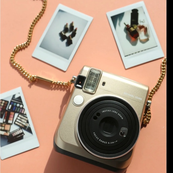 Nib Michael Kors Gold Fuji film Instax Polaroid camera - Picture 6 of 7